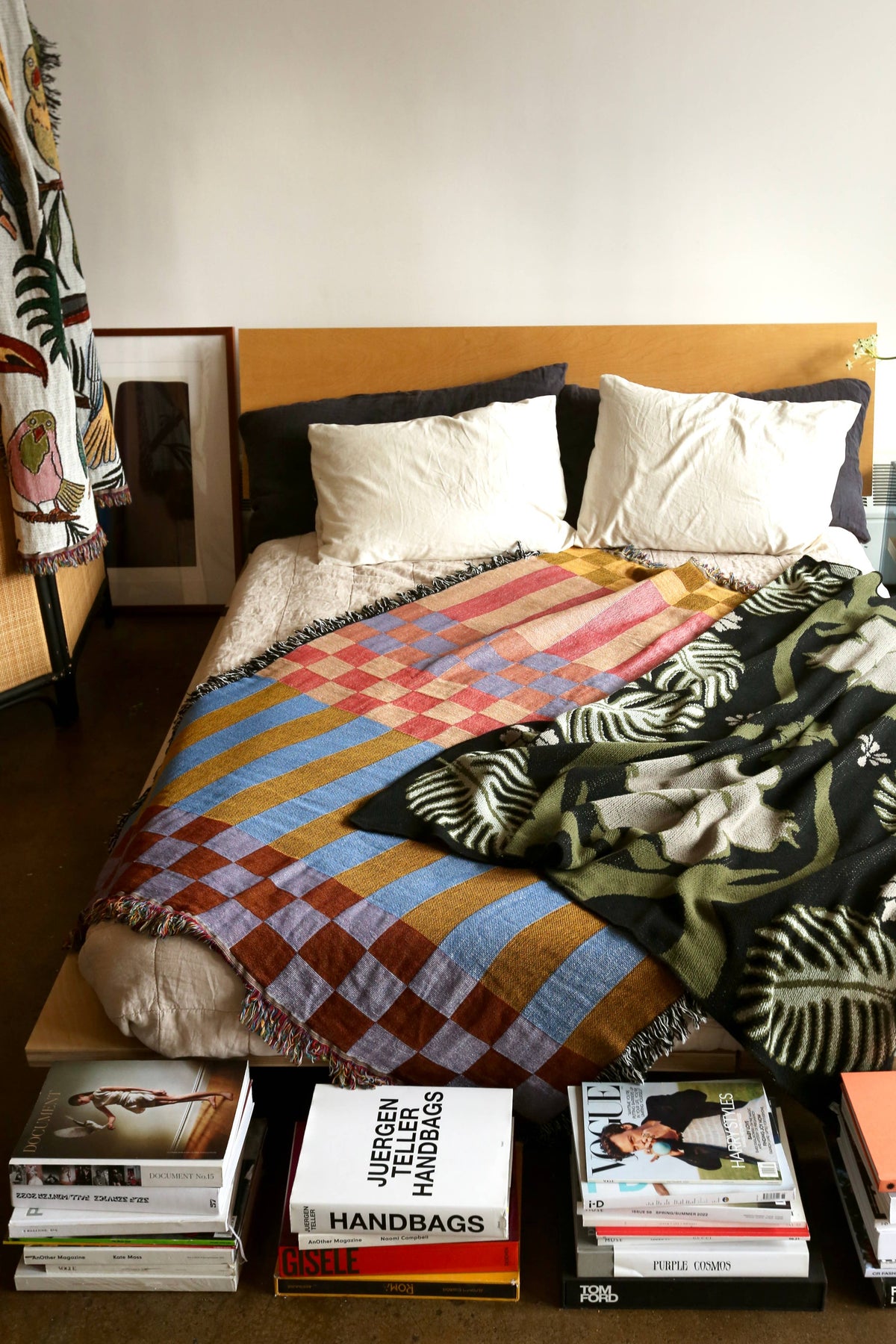 Checkered Stripe Tapestry Blanket: Fort Tilden