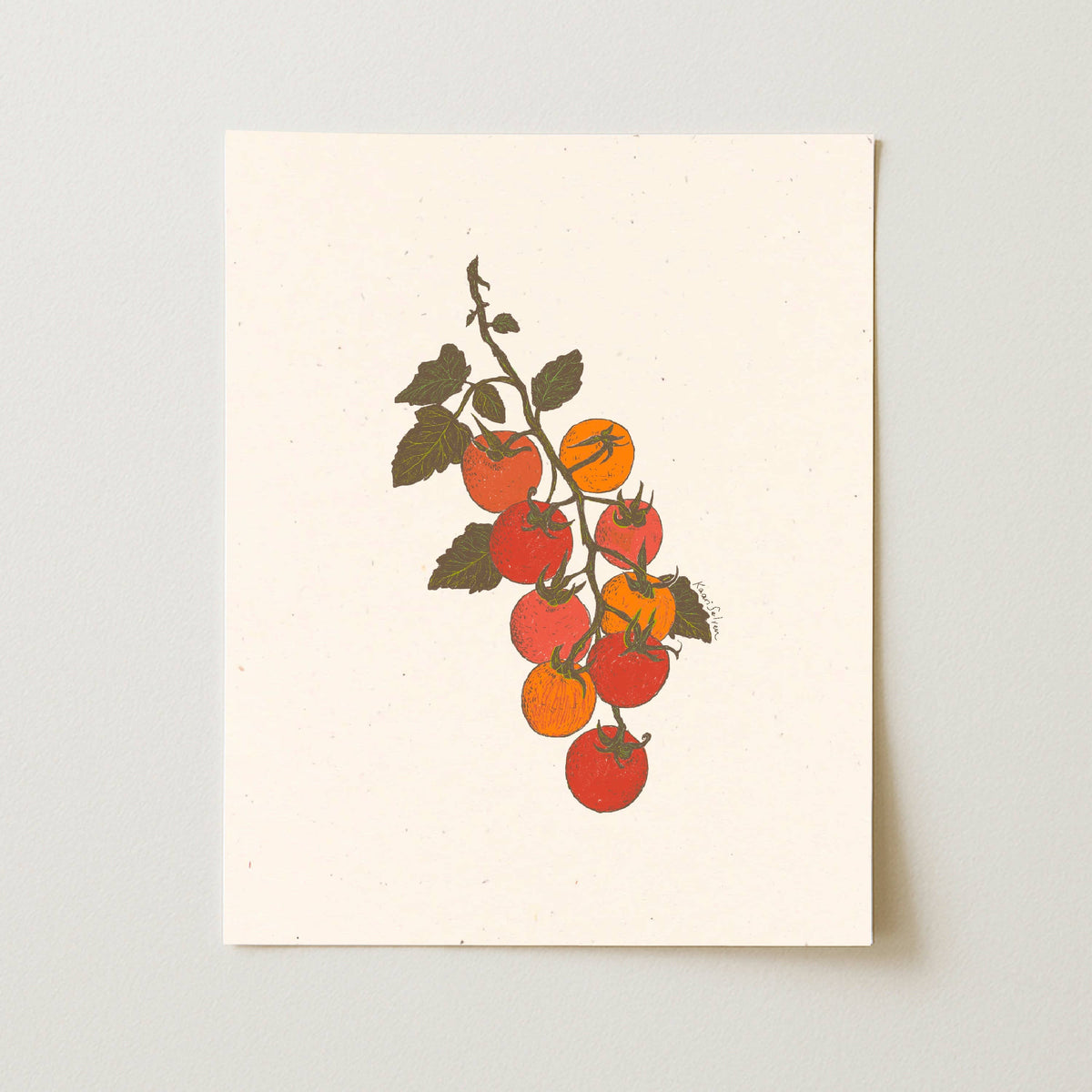 Tomato Vine Art Print: 8" x 10"