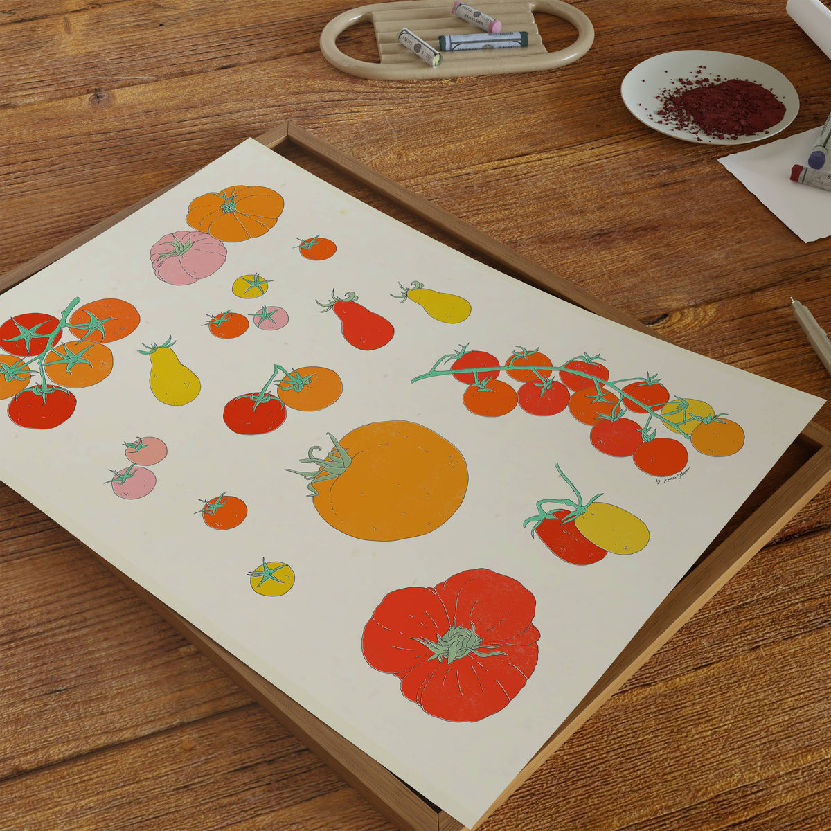 Just Tomatoes Art Print: 8" x 10"