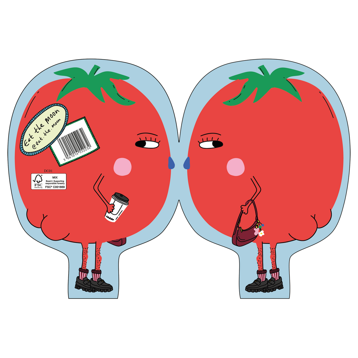 Hey Tomato! Die cut everyday greeting card | funny card