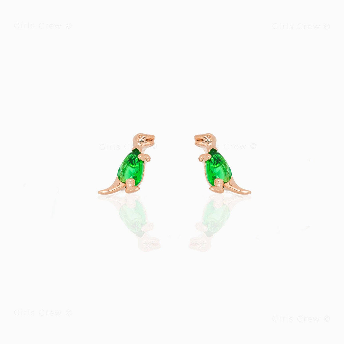 Terrific T-Rex Studs: sold SINGLE Gold