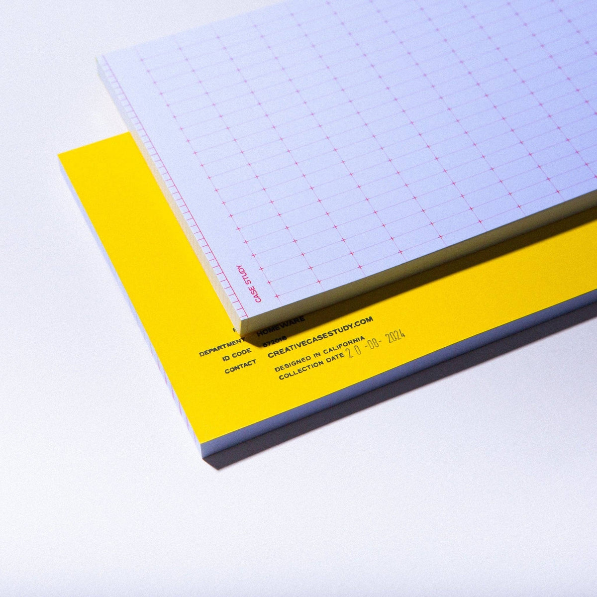 Cross Grid Notepad – Minimal Graph Pad with Color Backing