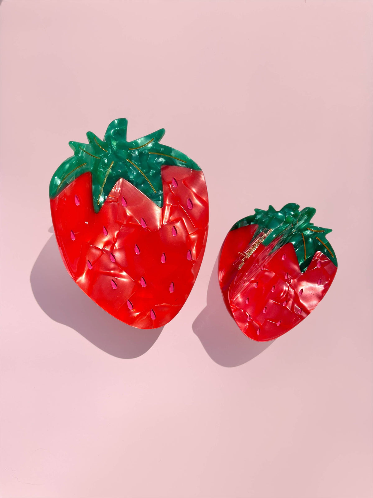 Strawberry Claw Clip // Cellulose Acetate: Small