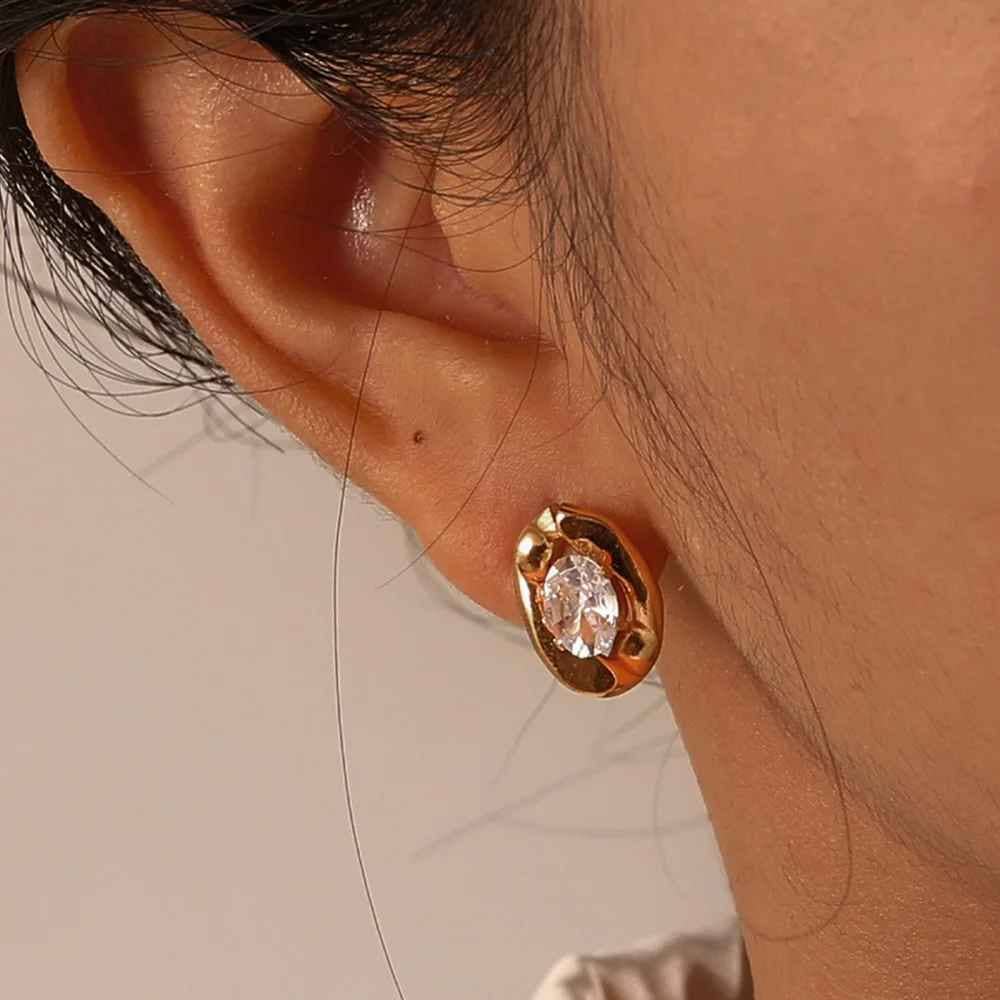 Cili - Swarovski Style Crystal Stud Earrings