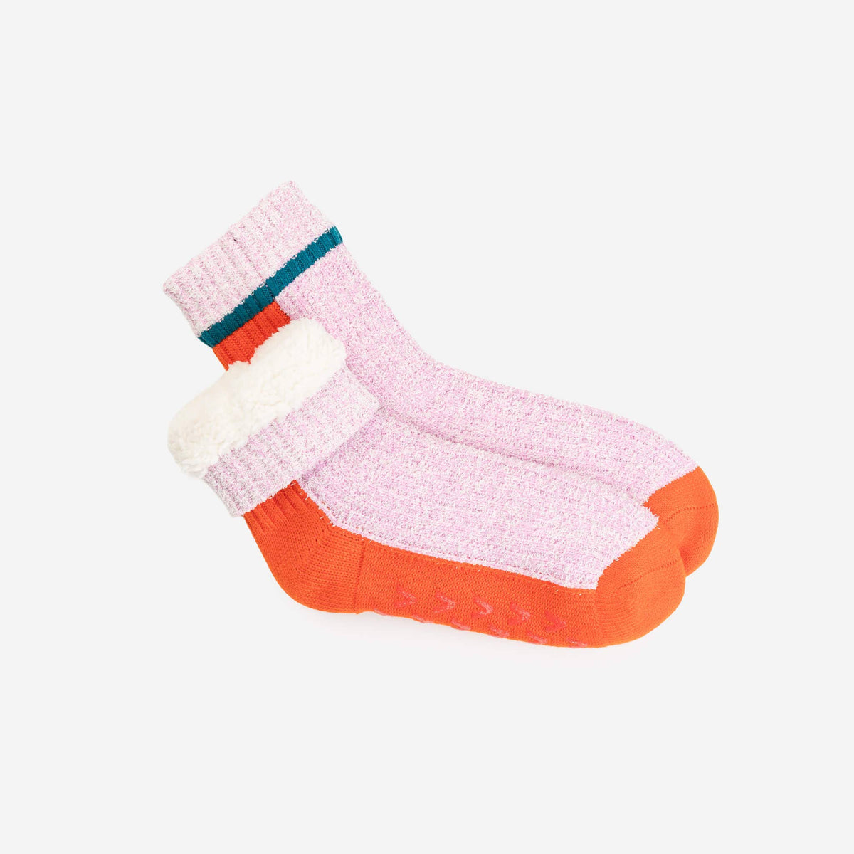 Color Ragg House Socks: Poppy Lilac (S/M)
