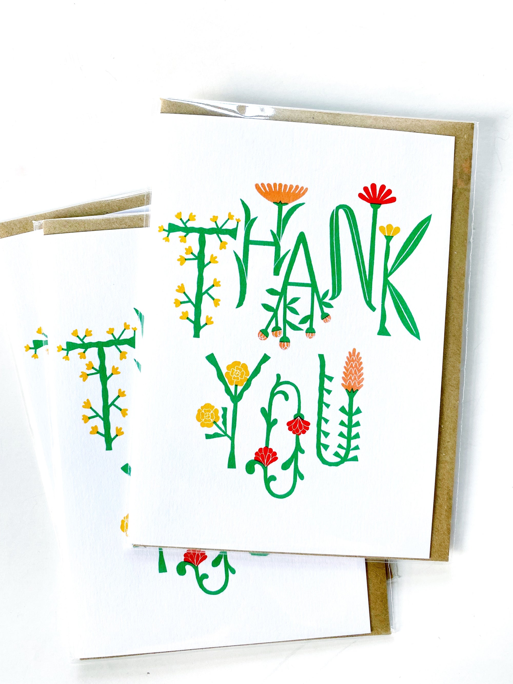 'Thank You Vine' Greetings Card