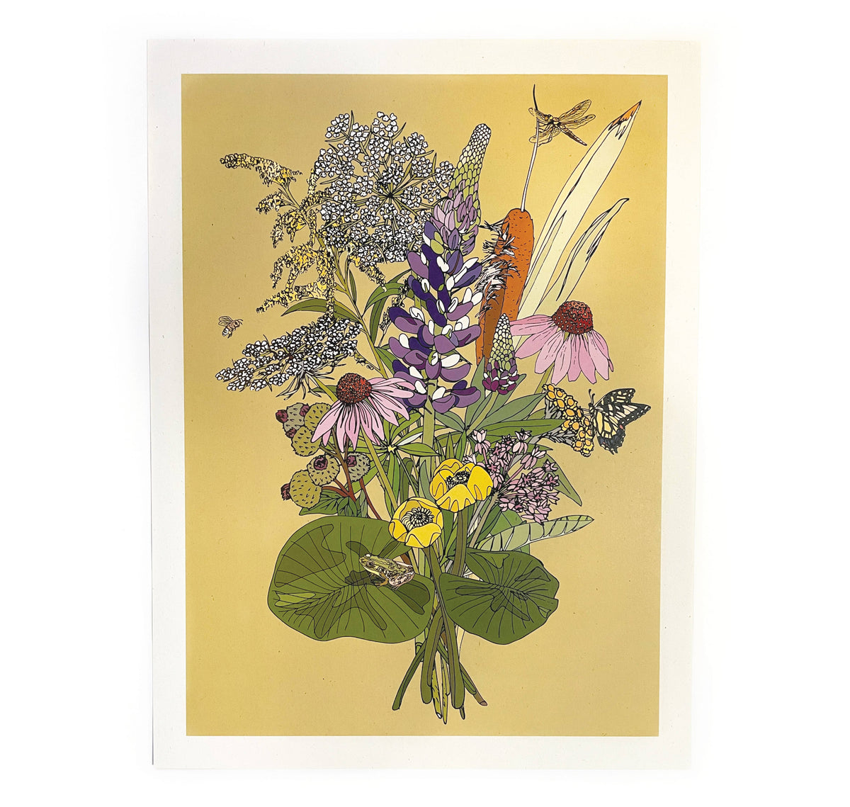 Summer Floral Print - 12x16 inches