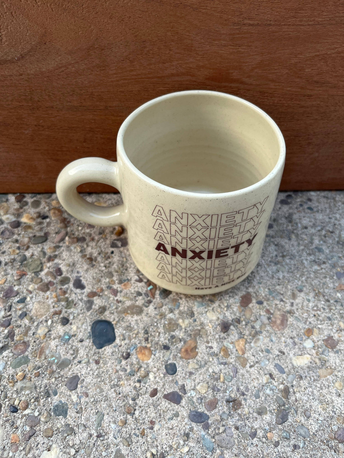 Mid-Century Mug :: Anxiety / Have a Nice Day