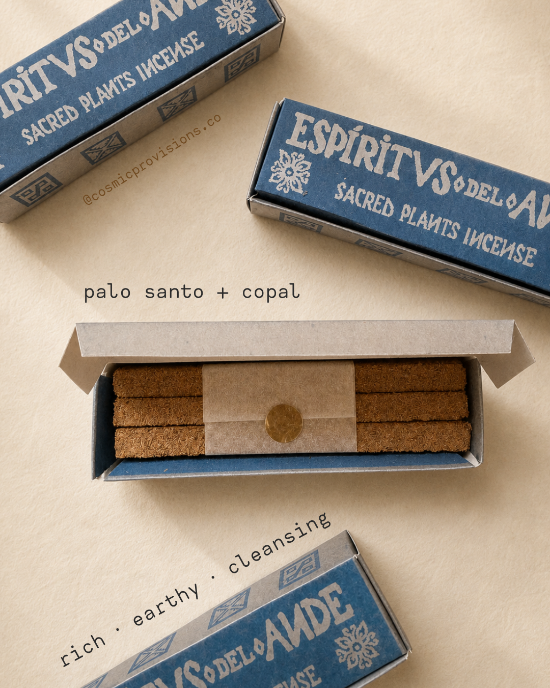 Palo Santo + Copal Incense Bars — Espíritus del Ande
