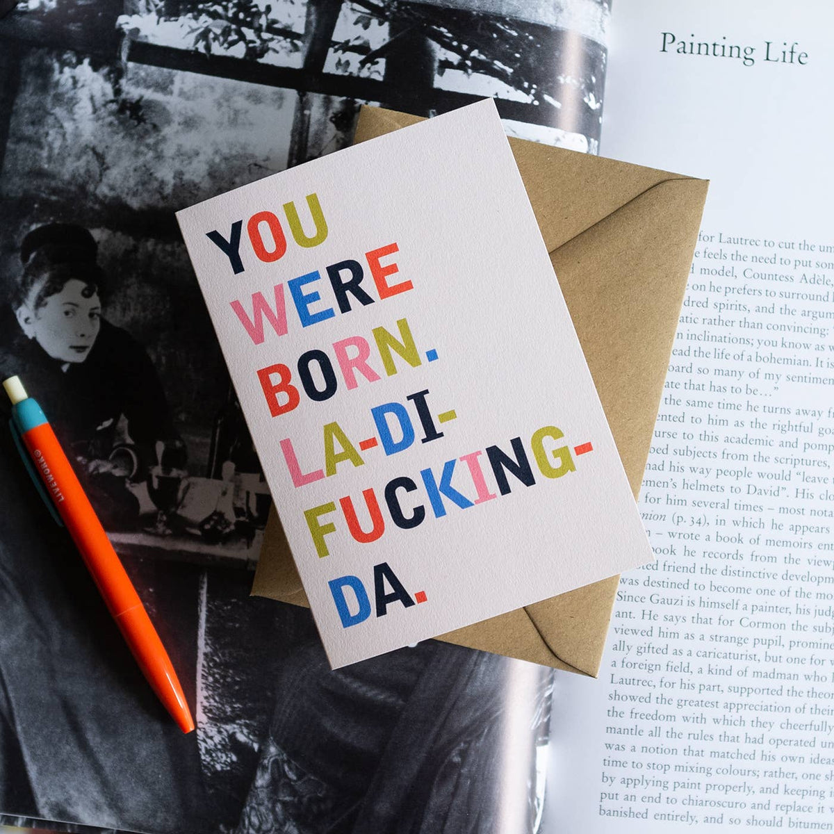 You Were Born Rude Birthday Card: Bio Cello
