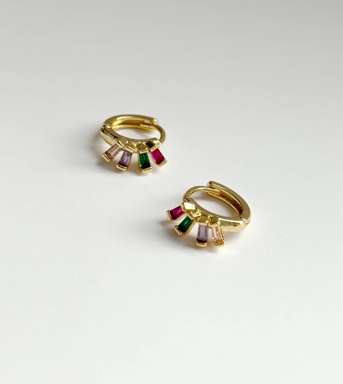 Little Gem Huggie Hoops 