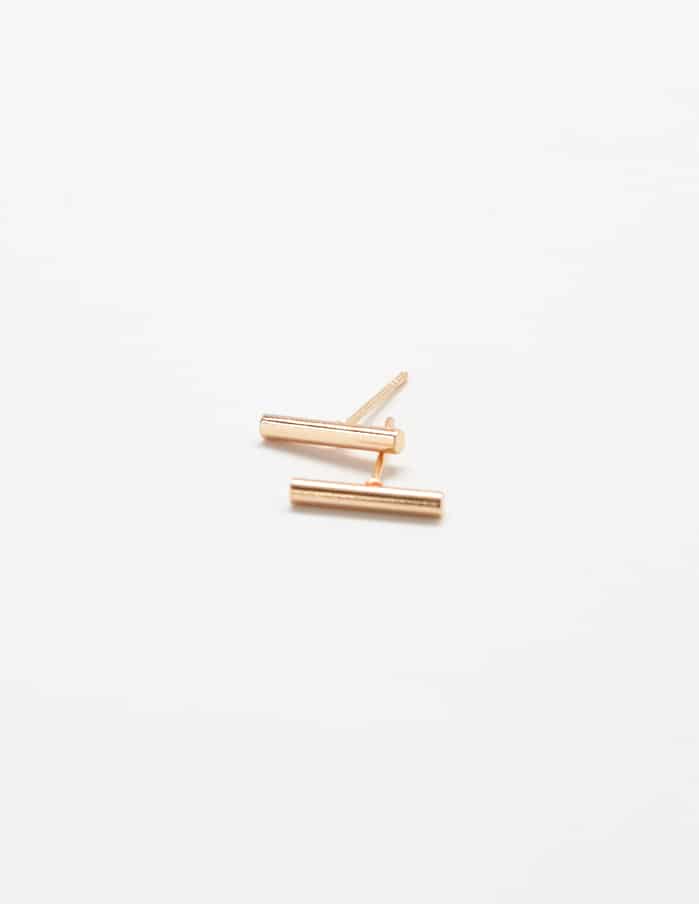 Gold Slim Bar Stud -  Sold SINGLE