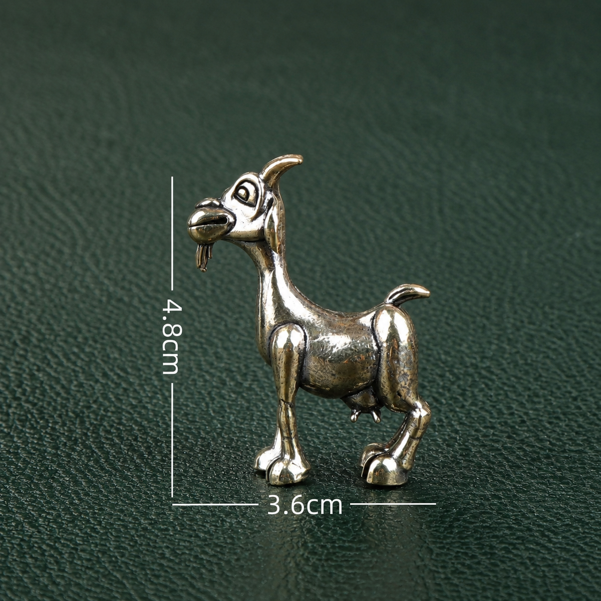 Solid Brass Zodiac Goat Figurine Ornament: A1