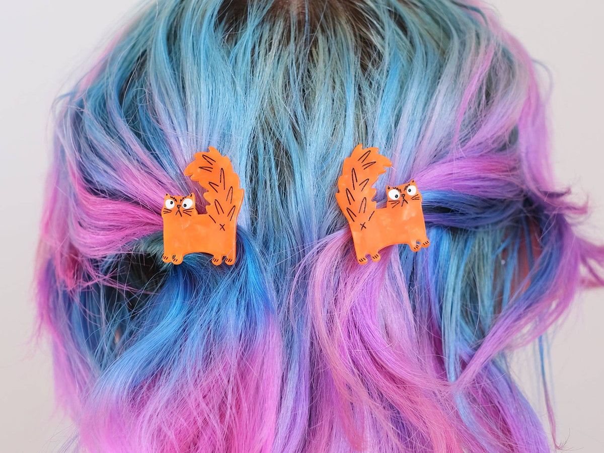 Azz Hole Angry Cat Hair Slide Clip sold SINGLE
