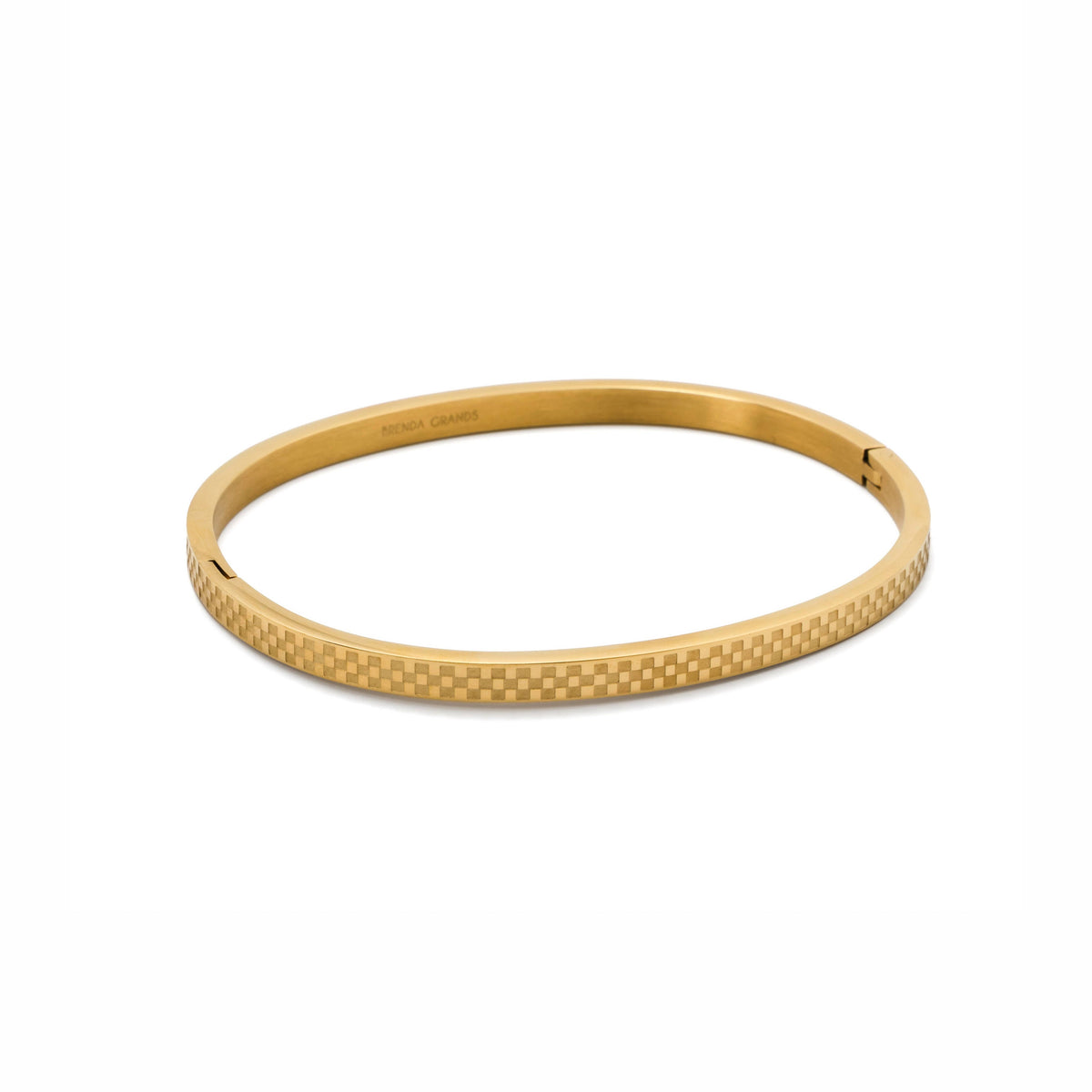 Chess Waterproof Gold Bangle Bracelet