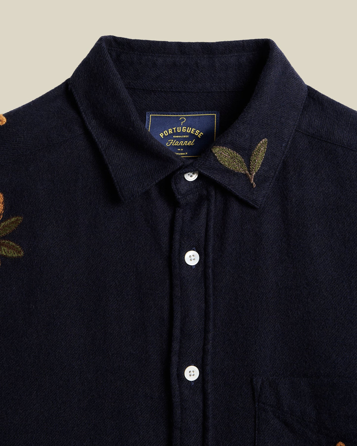 Embroidery Flannel - Navy (F26)