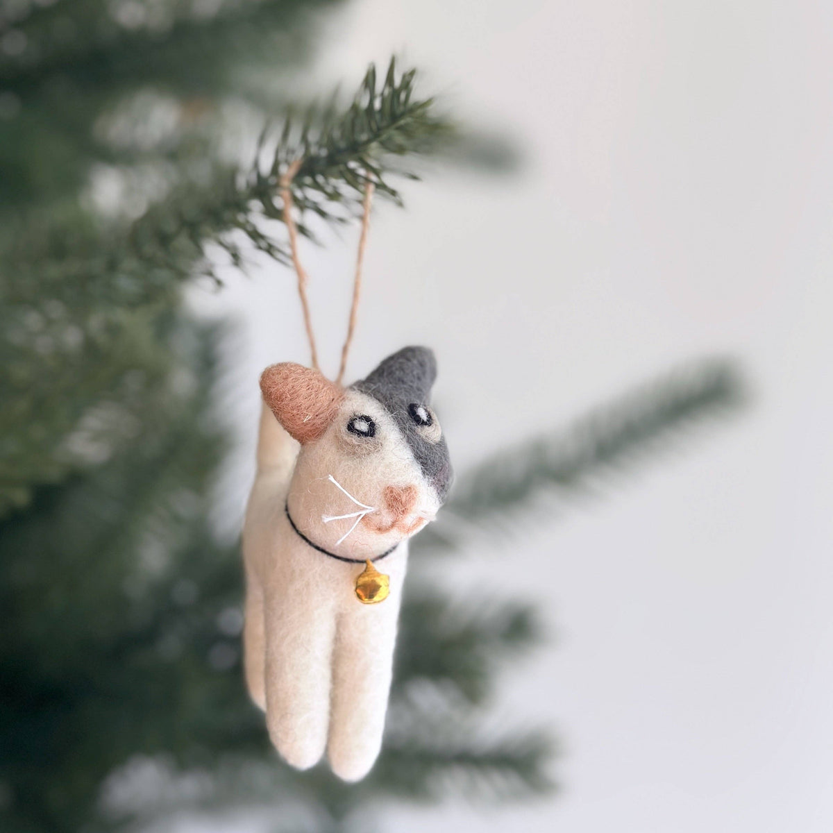 Felt Cat Ornament: Calico