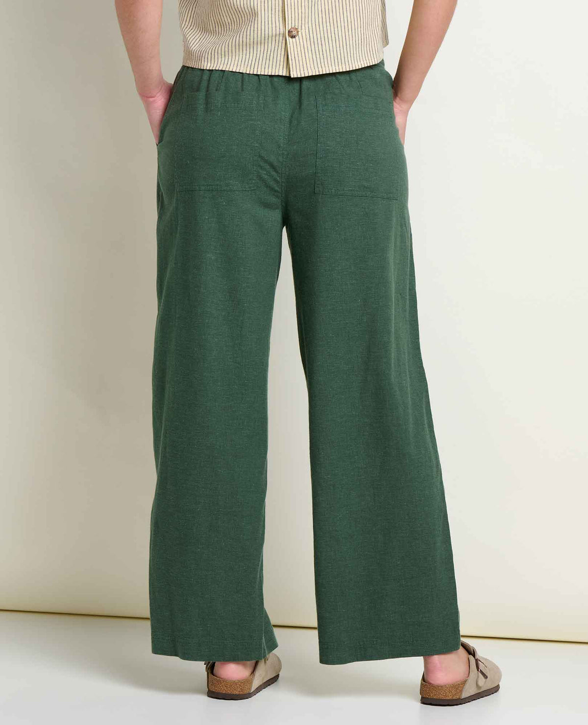 W’s Taj Hemp Wide Leg Pant- Cilantro (S26)