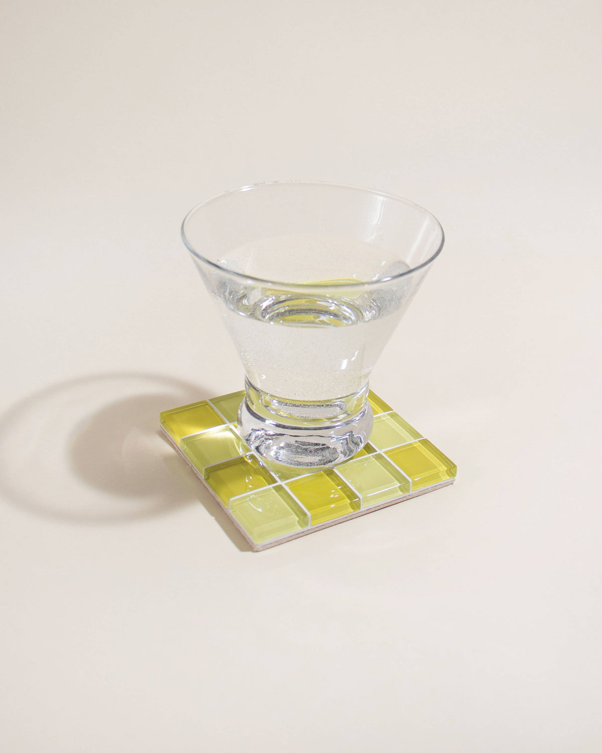 GLASS TILE COASTER - Banana Frosting
