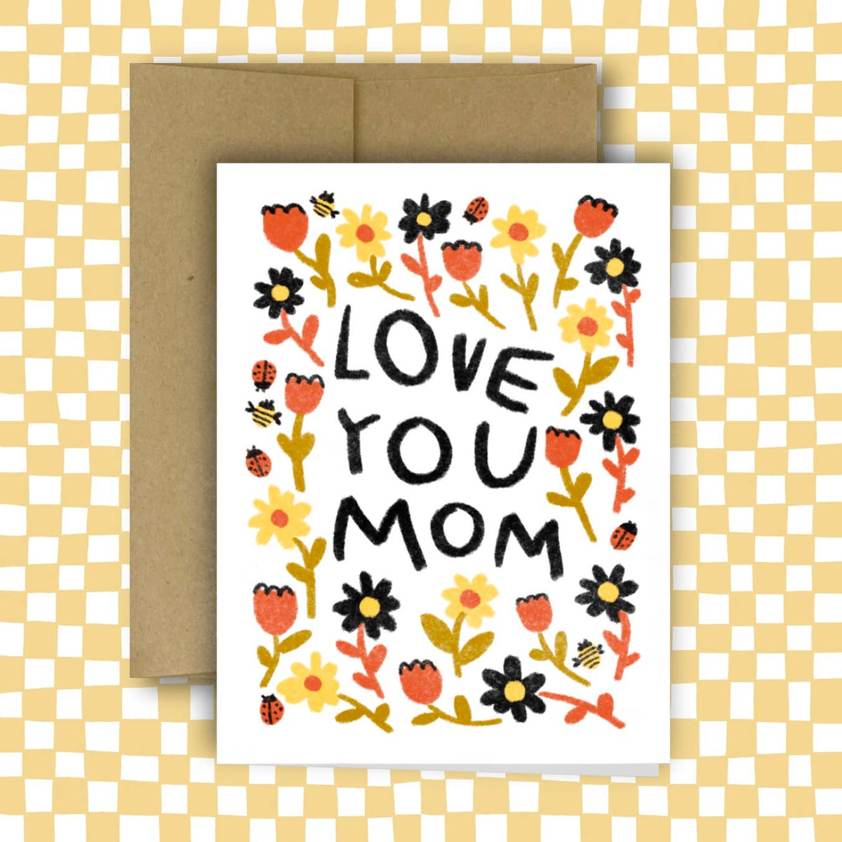 LOVE YOU MOM Greeting Card