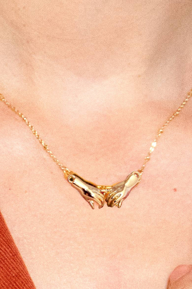 Script 24K Gold Plated Necklace