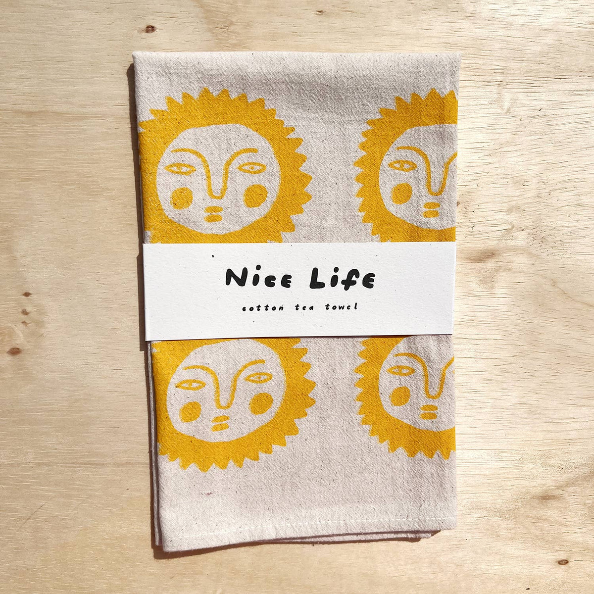 Sun tea towel: Orange