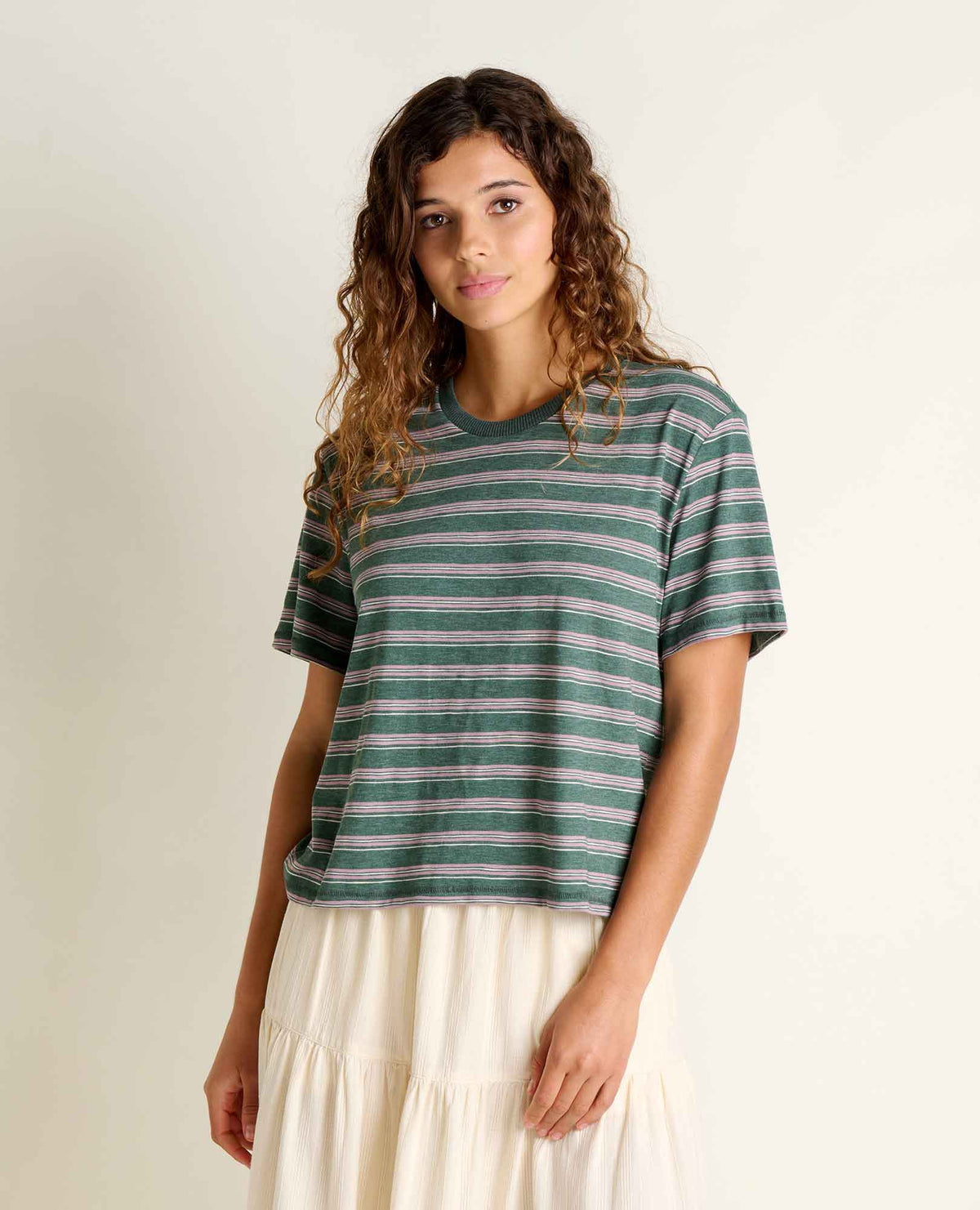 W’s Boundless Jersey Crew - Cilantro Pattern (S26)