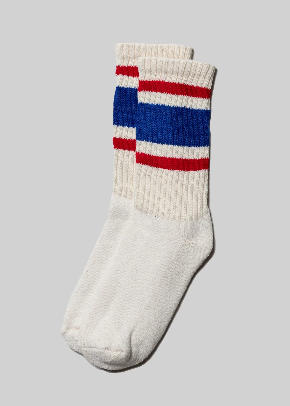 The Retro Stripe Crew - Royal/Red