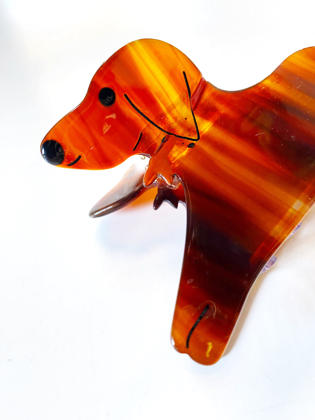Hand-painted Dachshund Dog Breed Claw Hair Clip