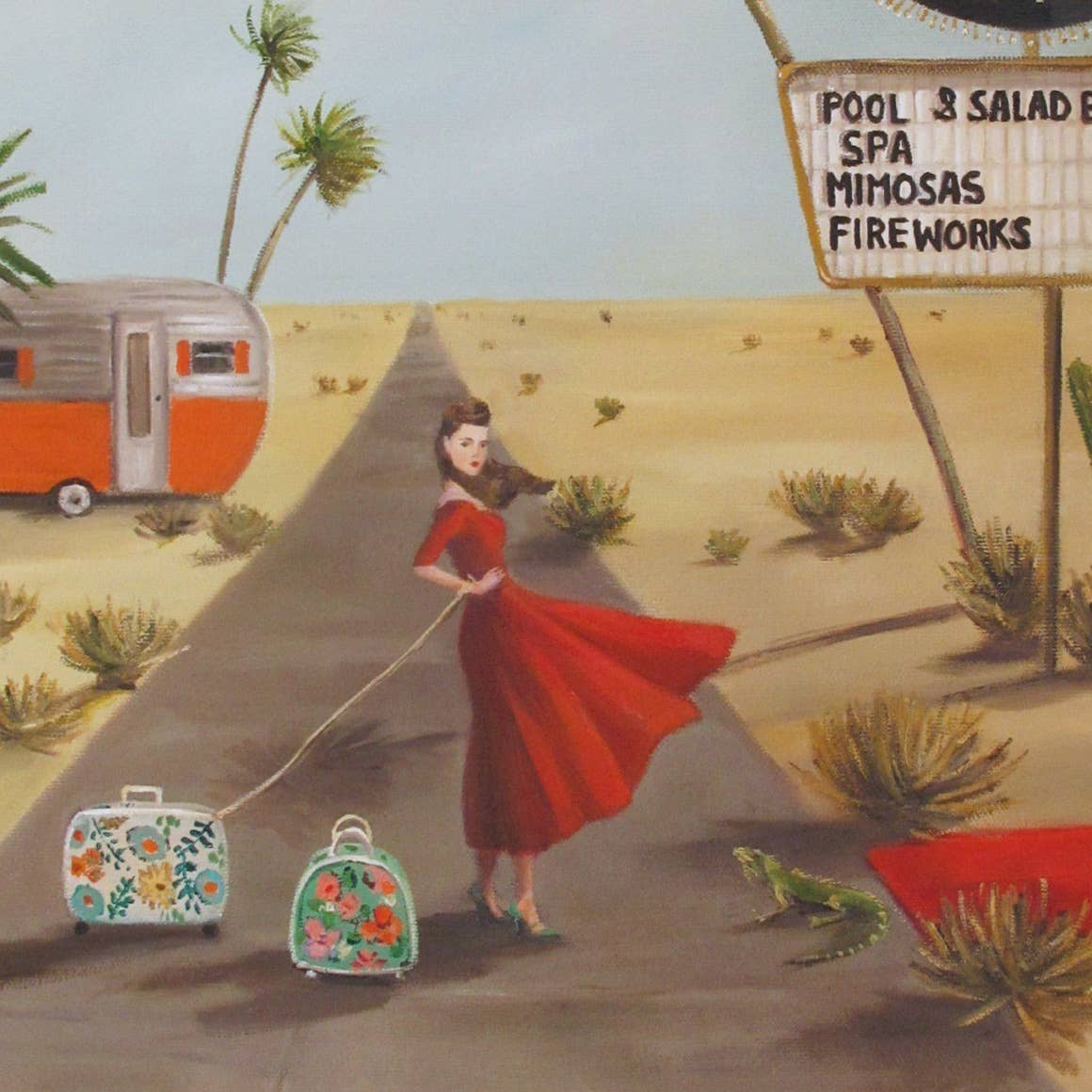 Desert Queen Motel Art Print 8.5&quot;x11&quot;