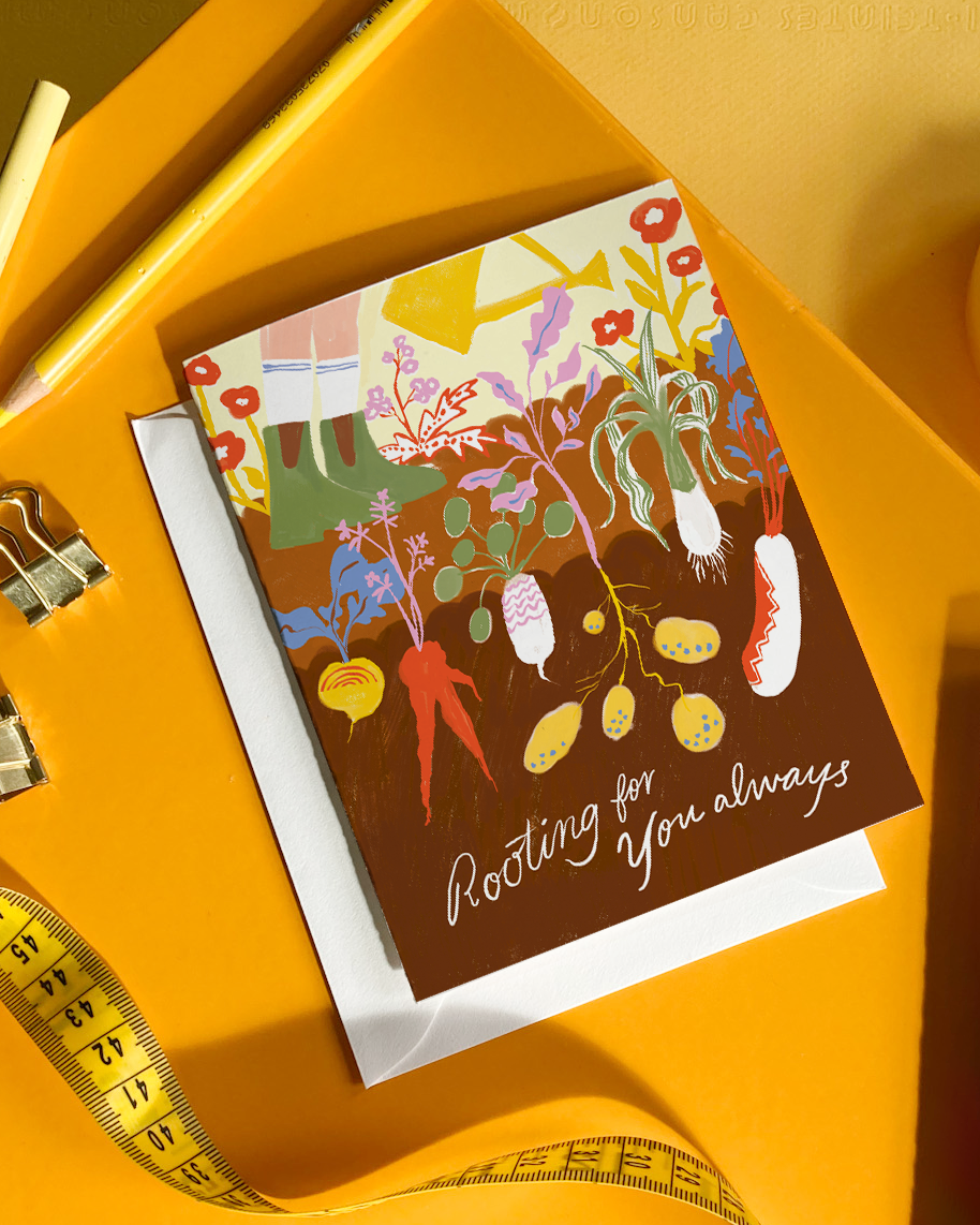 Rooting For You – Garden Encouragement Card