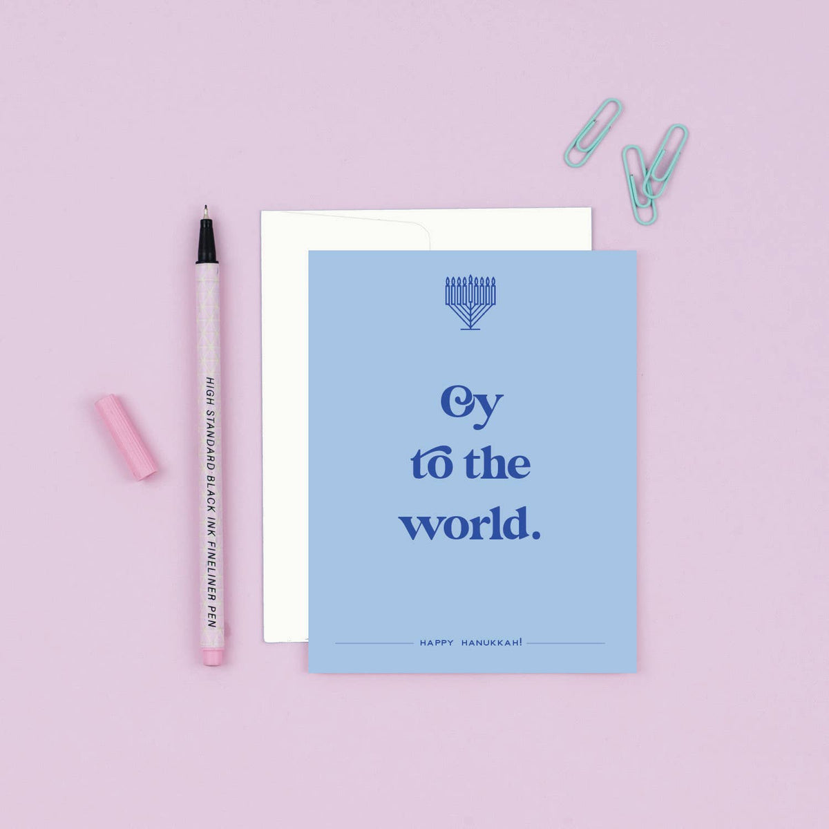 Oy to the World | Funny Hanukkah Holiday Card