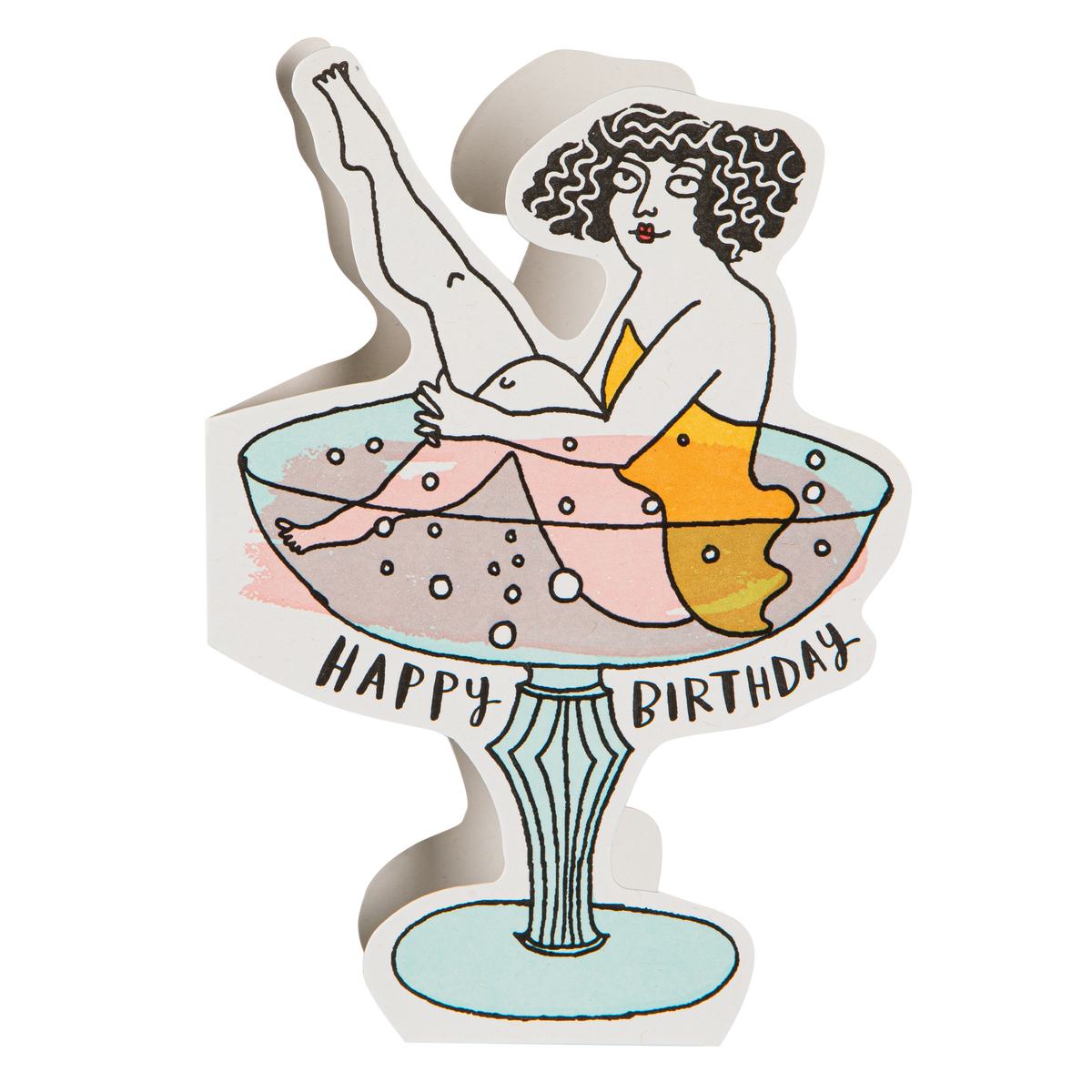 Birthday Cocktail | Cut-Out - Greeting Card