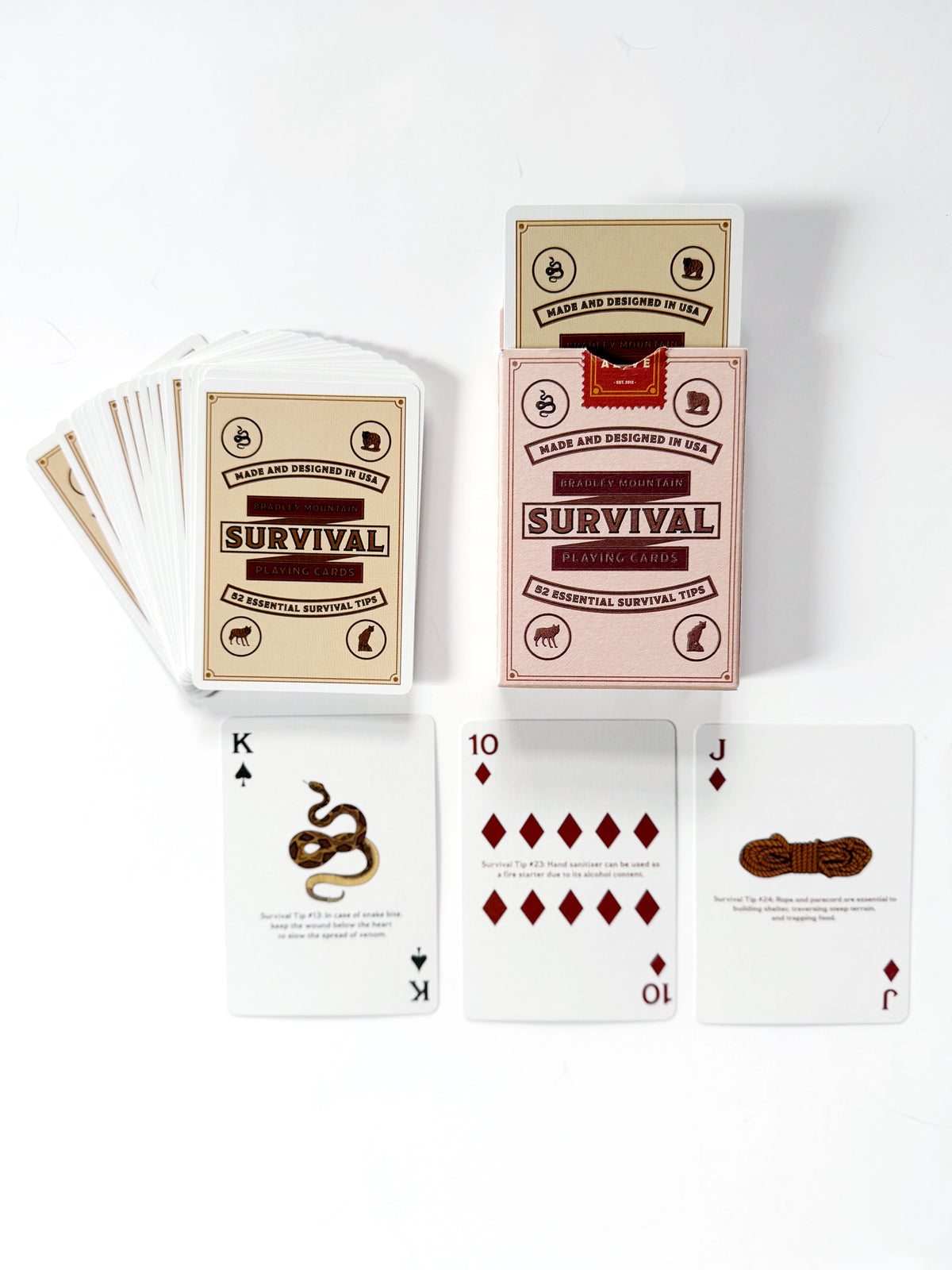 Survival Playing Cards - Cream