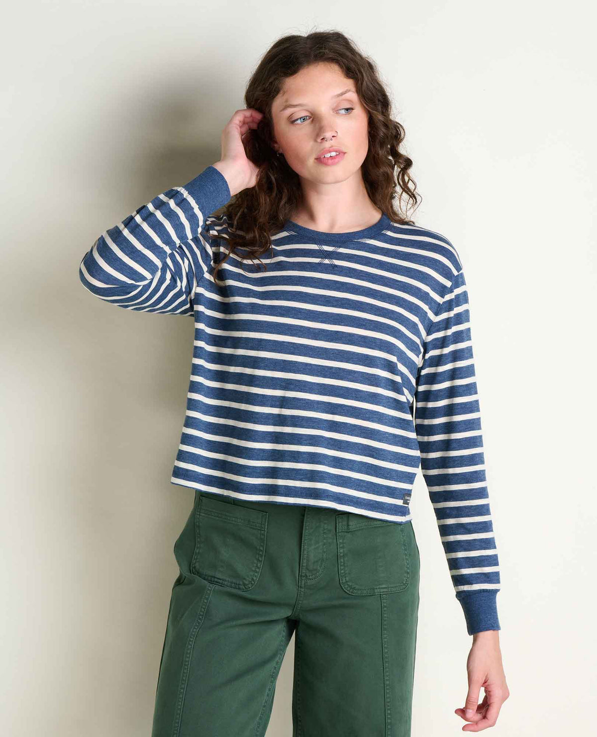 W’s Boundless Jersey LS Tee - Canal Pattern (F26)