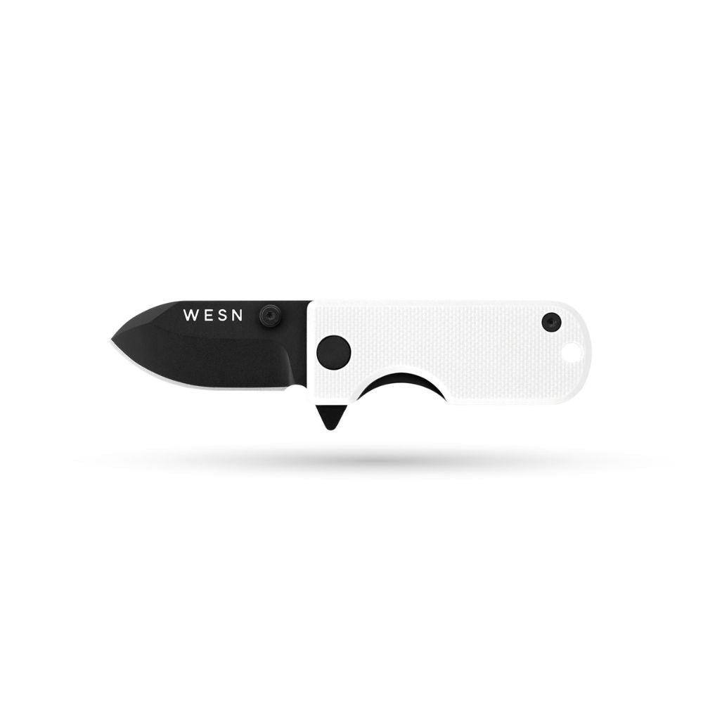 Mini Pocket Knife - Blackout / White