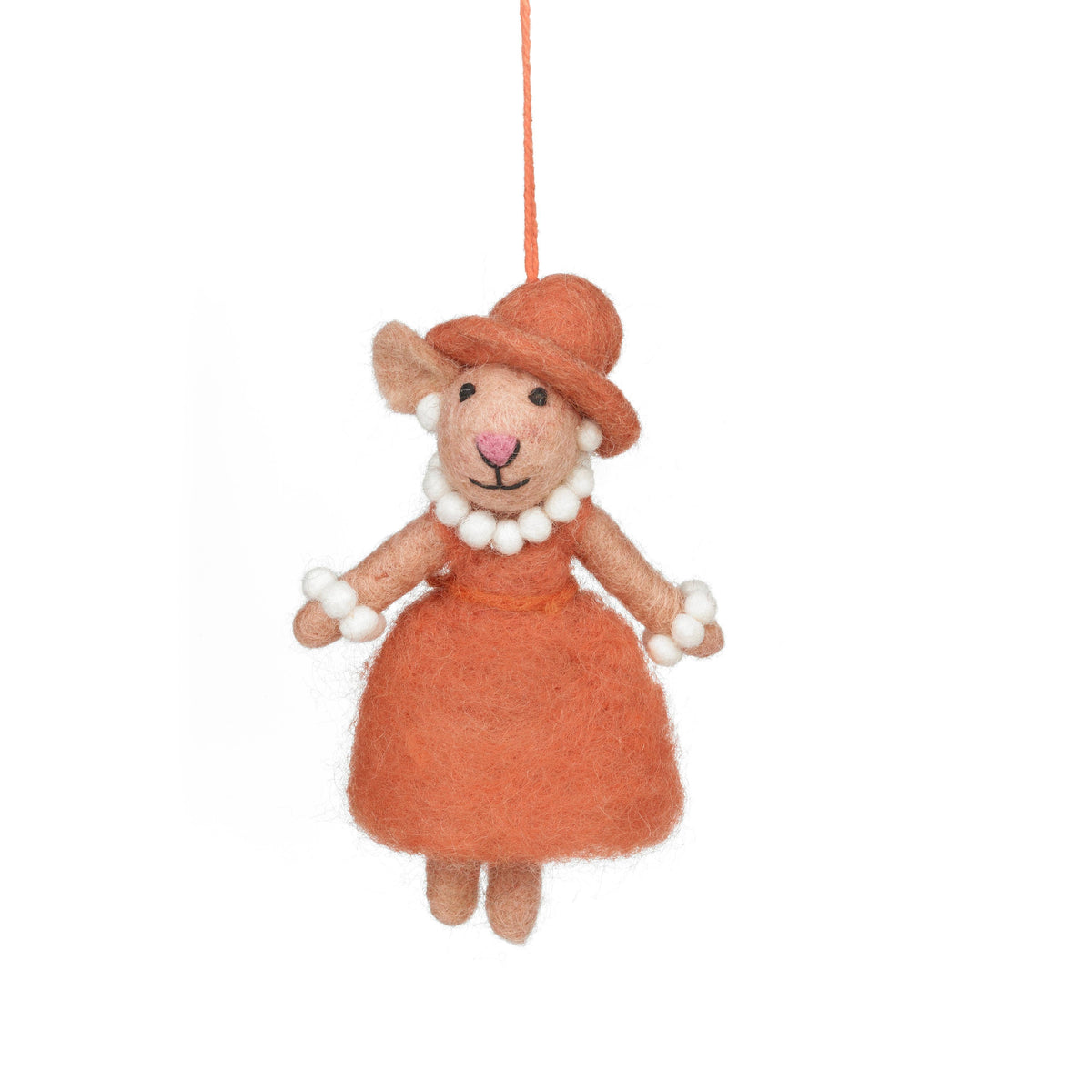Felt Evelyn the Mouse Ornament