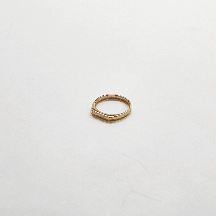 Flat Top Stacking Ring - Tarnish &amp; Water Resistant GOLD