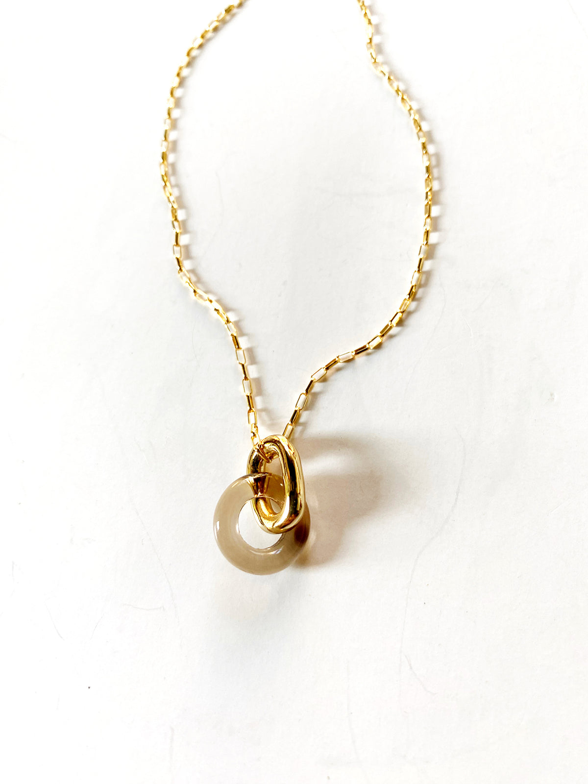 Anna Necklace - Tan: 16&quot;
