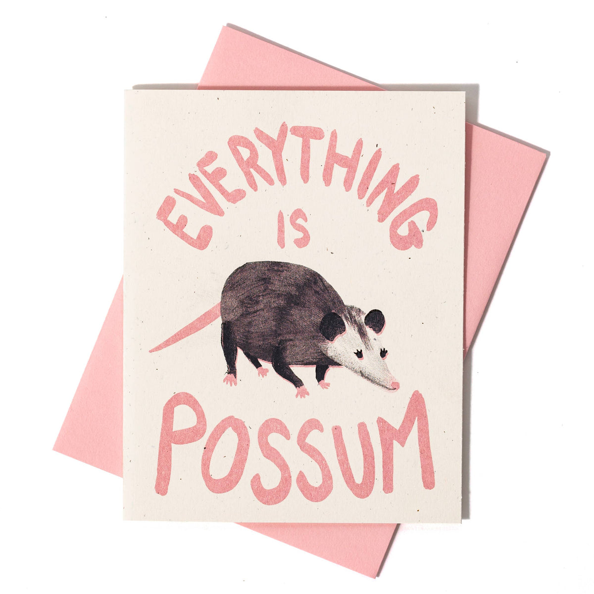 Everything is Possum - Risograph Card