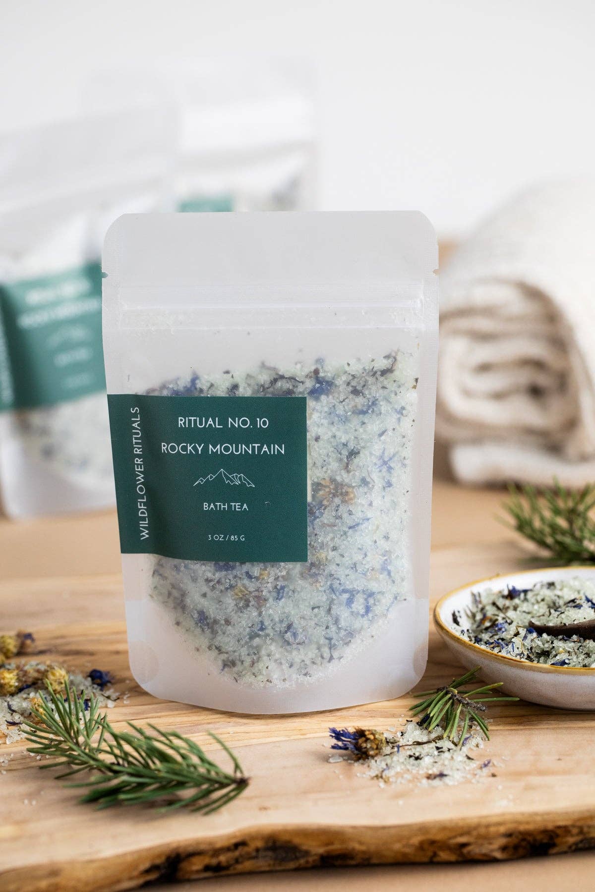 Rocky Mountain Herbal Bath Soak - Juniper Spruce Peppermint