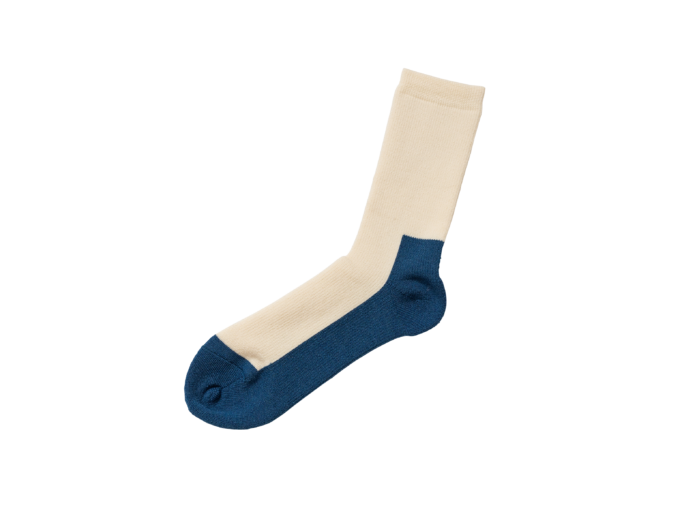 Wool Pile Trail Socks - Light Gray / Ivory