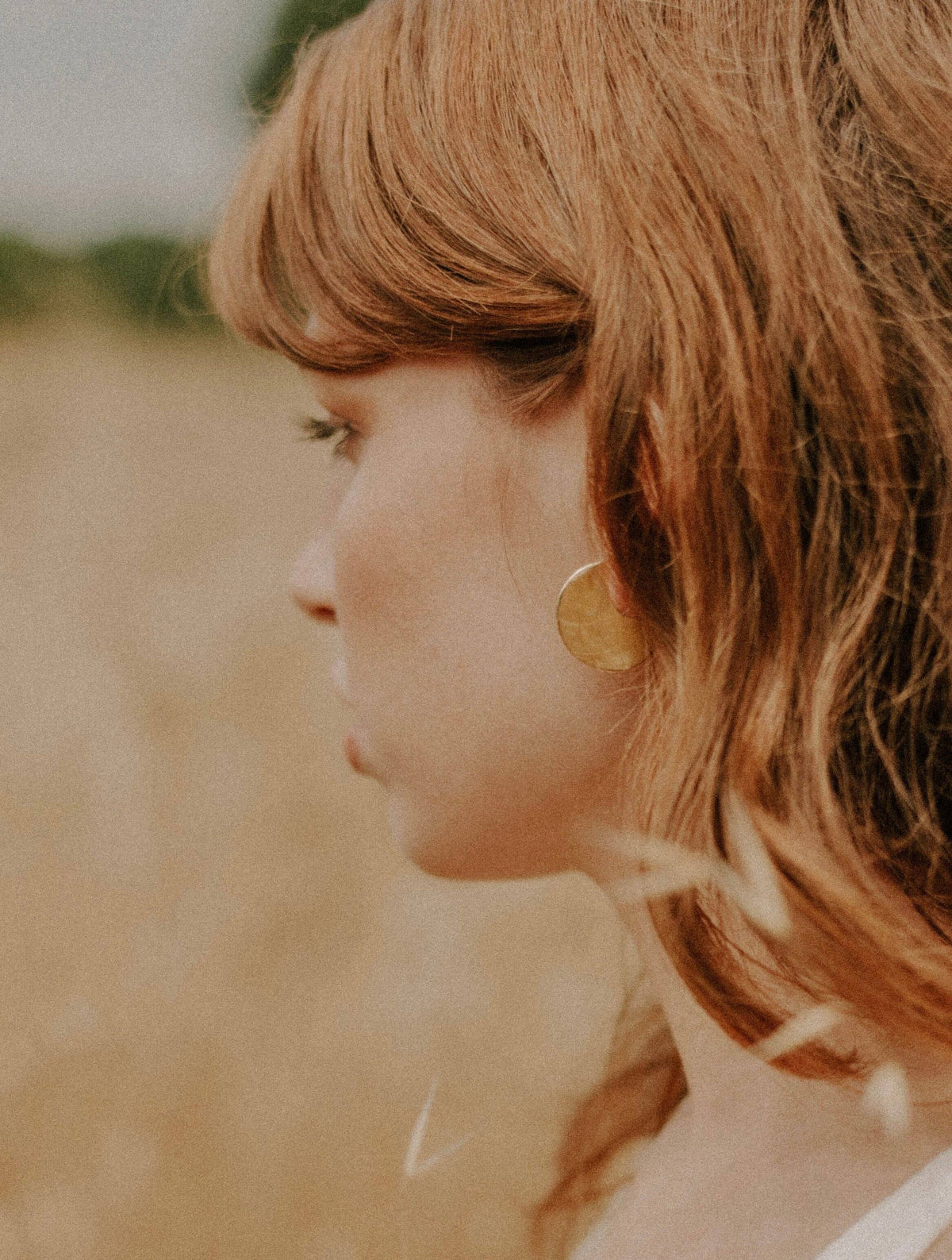 Moon Earrings: Sterling Silver