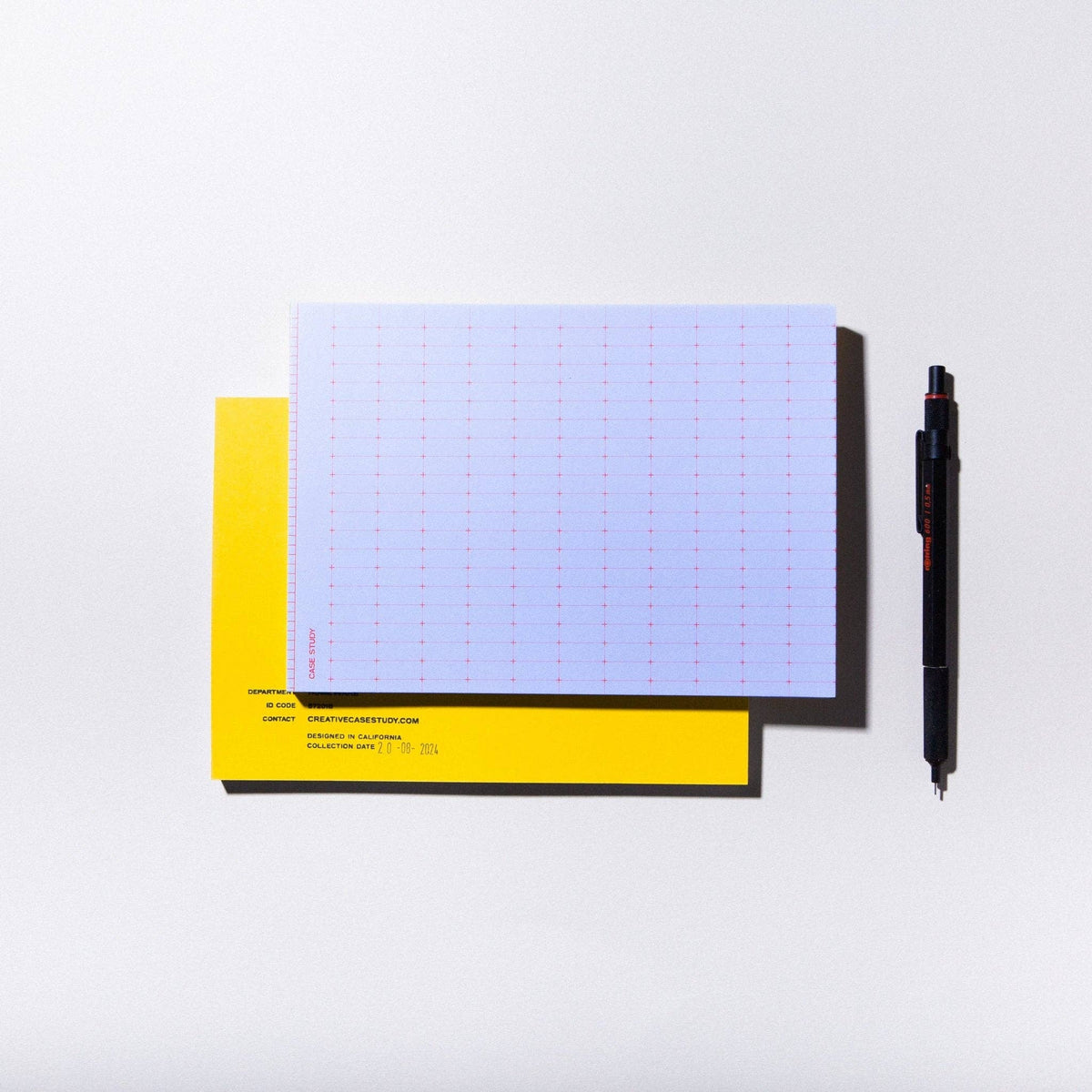 Cross Grid Notepad – Minimal Graph Pad with Color Backing
