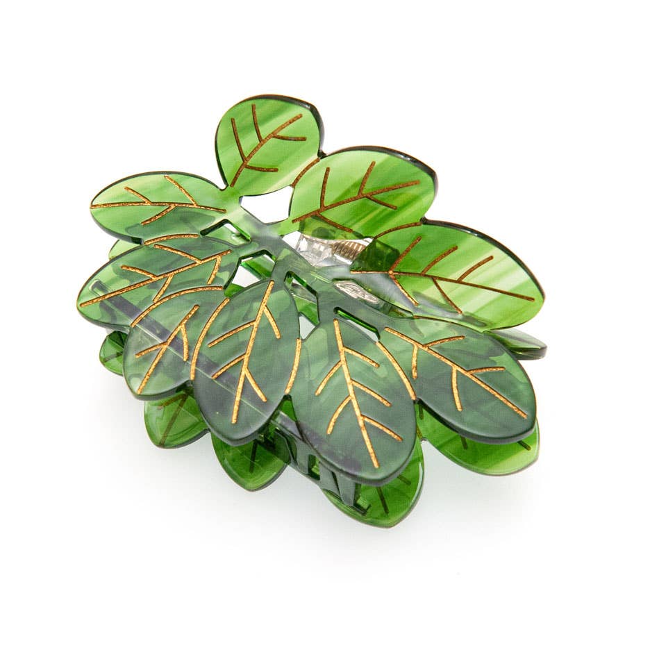 Olive Leaf Claw Clip