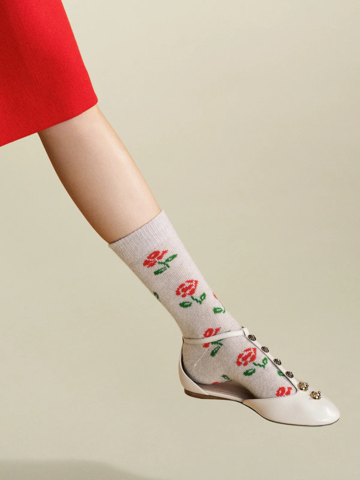 Sporatic Rose Cashmere Crew