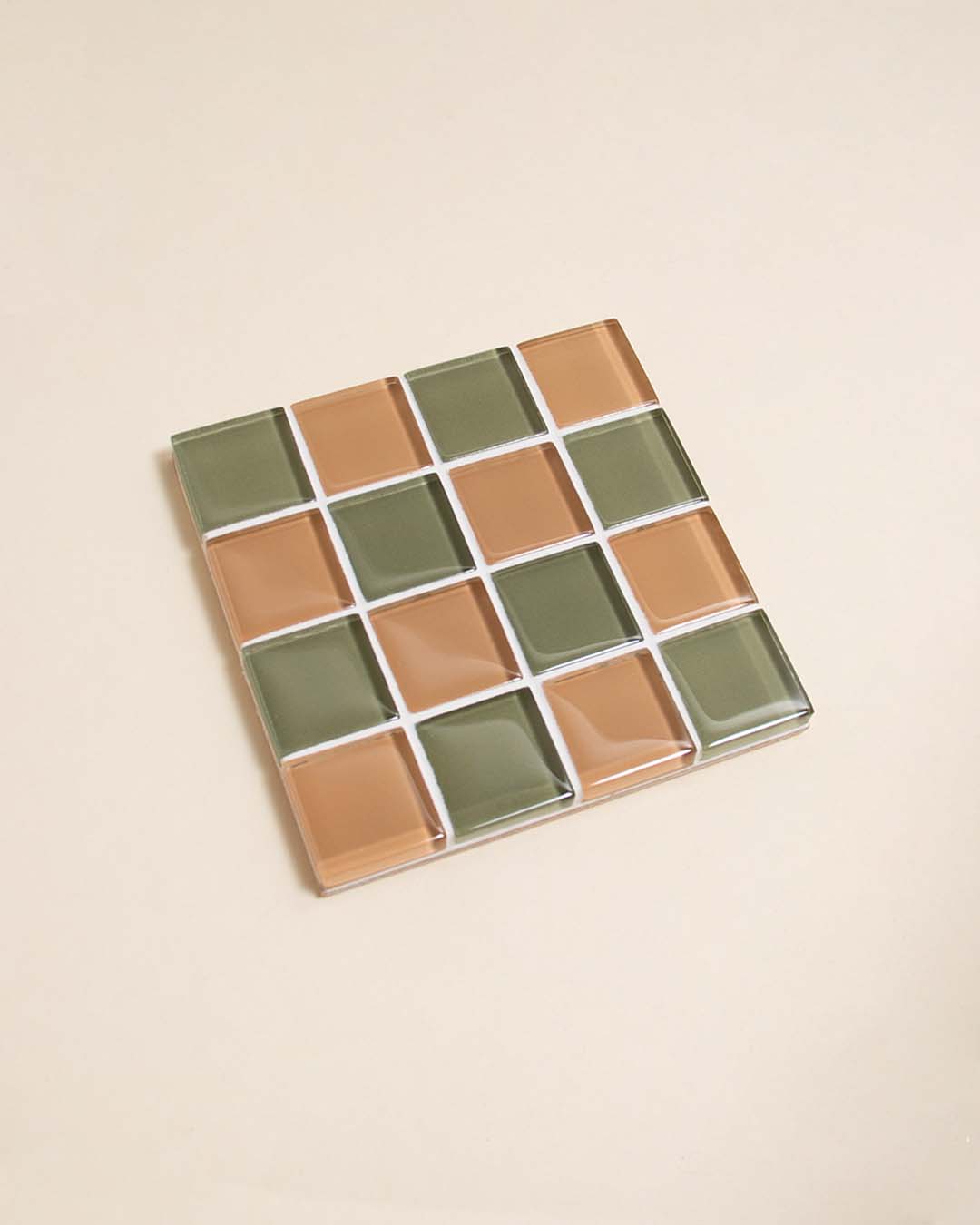 GLASS TILE COASTER - I Olive You