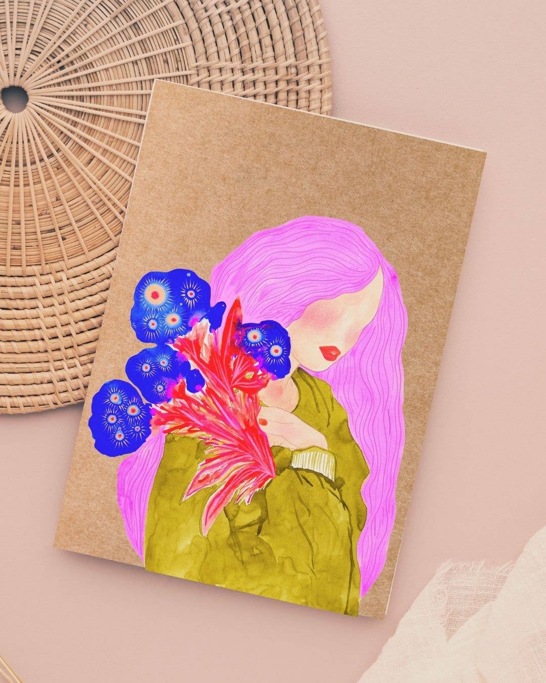 Everyday Greeting Cards: Pink Hair