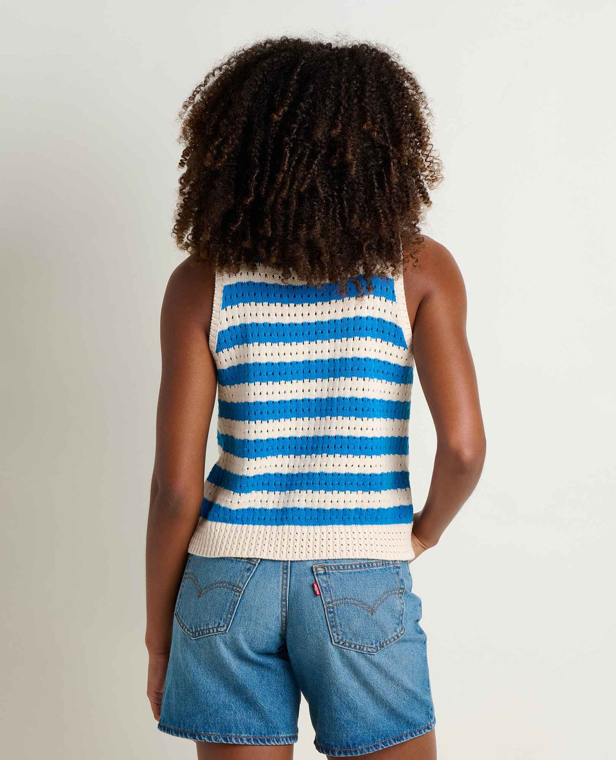 Bianca Pointelle Tank - Salt Pattern (S26)