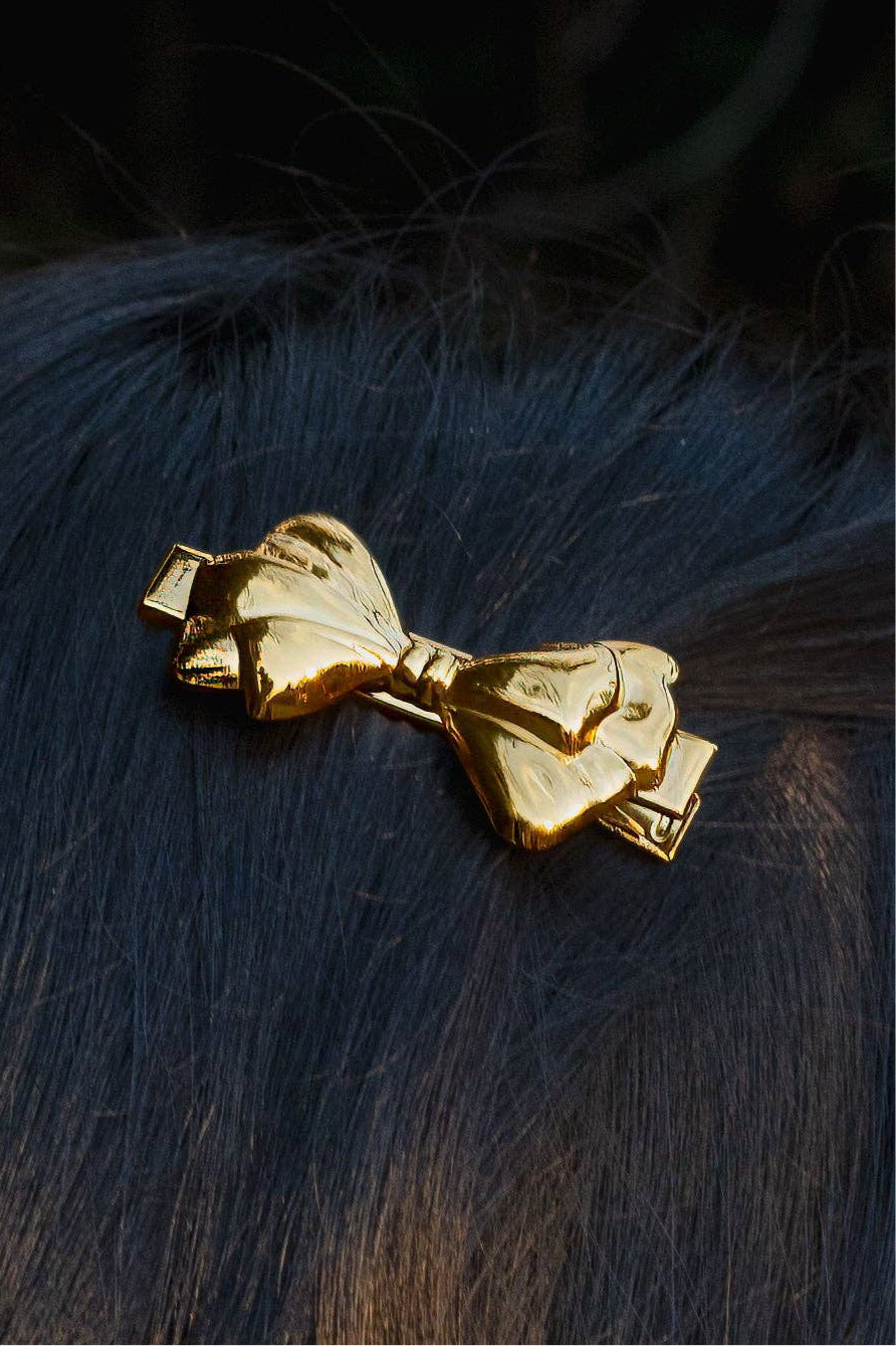 Let it Bow Hair Clip - 18K Gold Plated